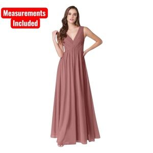 Active Seller! Bridesmaid Azazie Ranvin A-Line V-Neck Chiffon Formal Dress